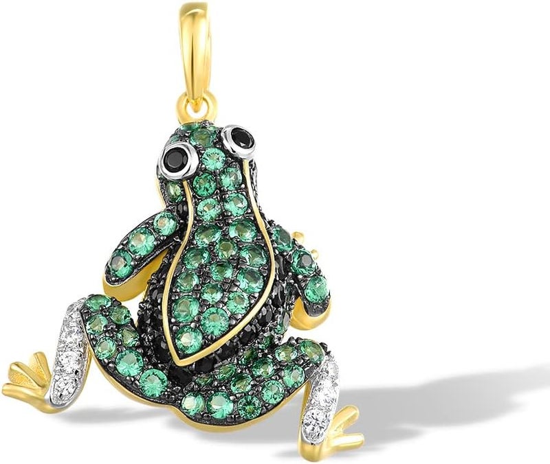 Santuzza 925 Sterling Silver Animal Gemstone Pendant for Women - Image 1